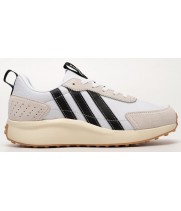 Adidas Futro Lite White Black Beige белые