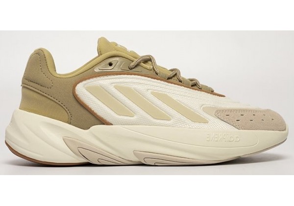 Adidas Ozelia White Olive Green белые