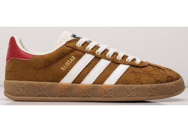 Adidas Gazelle Og x Gucci Brown коричневые