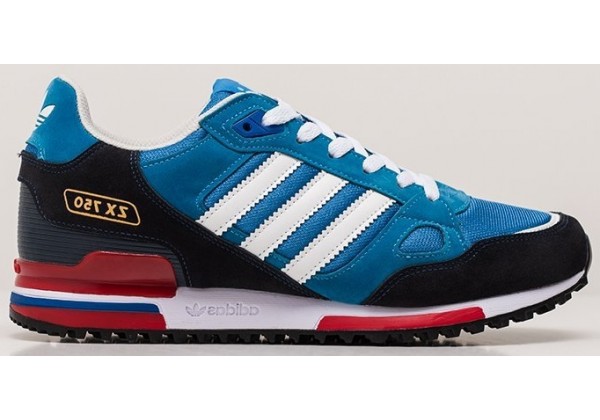 Adidas ZX 750 Blue Black Red синие