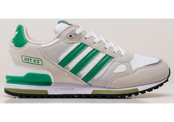 Adidas ZX 750 Light Grey Green серые