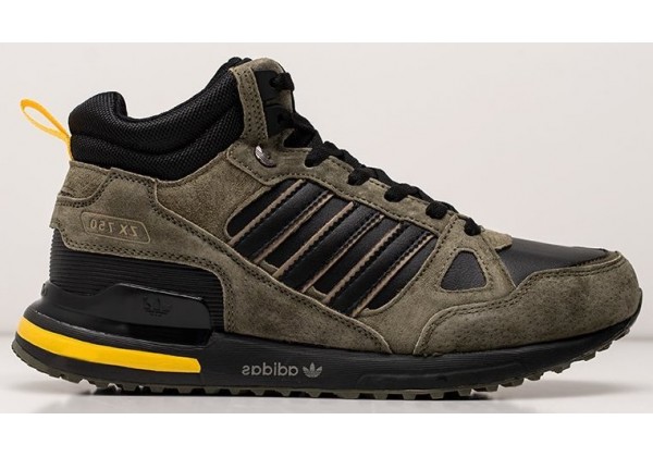 Adidas ZX 750 Hi Winter Green Black зеленые