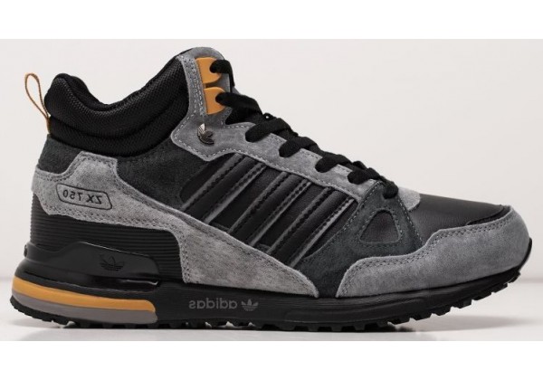 Adidas ZX 750 Hi Winter Grey Black Brown серые