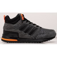 Adidas ZX 750 Hi Winter Grey Black Orange серые