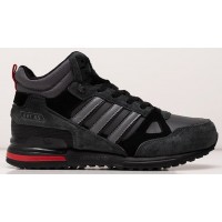 Adidas ZX 750 Hi Winter Grey Black Red серые