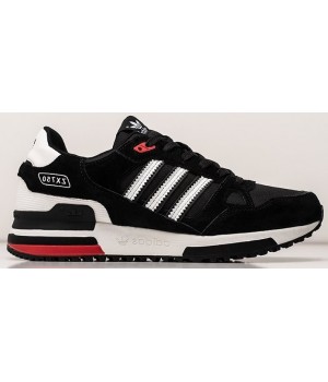 Adidas ZX 750 Black White Red черные