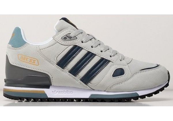 Adidas ZX 750 Light Grey Navy Blue серые