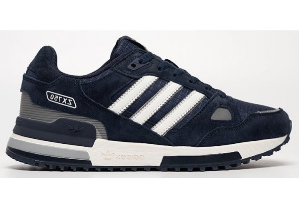 Adidas ZX 750 Navy Blue White синие