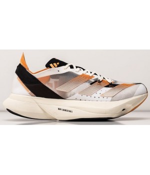 Adidas Adizero Adios Pro 3 White Black Orange белые