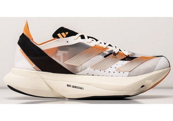 Adidas Adizero Adios Pro 3 White Black Orange белые