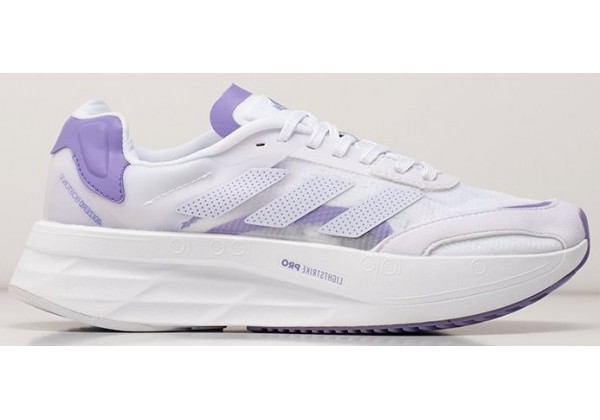 Adidas Adizero Boston 10 White Purple белые