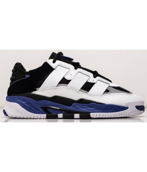 Adidas Niteball White Black Blue белые