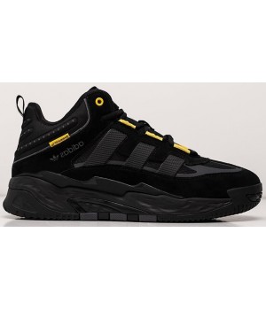 Adidas Niteball Hi Winter Black Yellow черные