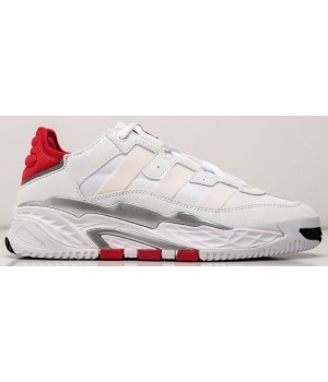 Adidas Niteball White Red белые