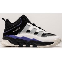 Adidas Niteball Hi Winter White Black Purple белые