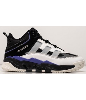 Adidas Niteball Hi Winter White Black Purple белые