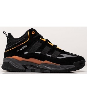 Adidas Niteball Hi Winter Black Grey Orange черные