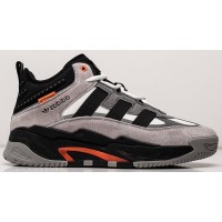 Adidas Niteball Hi Winter Grey Black Orange серые