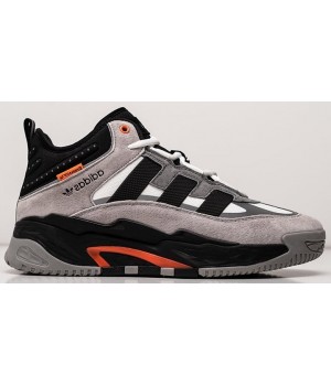 Adidas Niteball Hi Winter Grey Black Orange серые