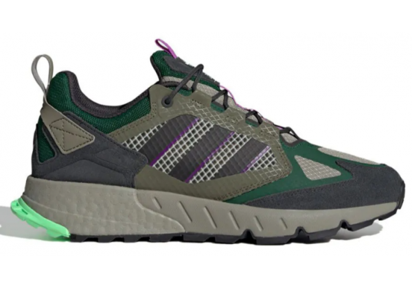 Adidas Zx 1k Boost Seasonality 2.0 Pebble Charcoal Green