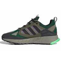 Adidas Zx 1k Boost Seasonality 2.0 Pebble Charcoal Green