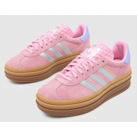 Adidas Gazelle Bold J True Pink Silver Purple