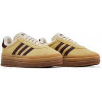 Adidas Gazelle Bold Almost Yellow Maroon