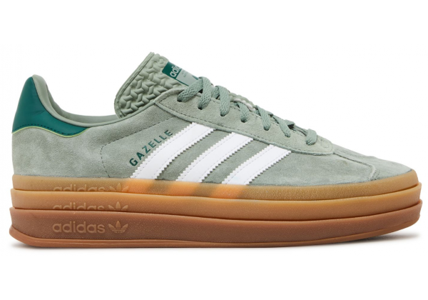 Adidas Gazelle Bold Silver Green Gum