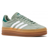 Adidas Gazelle Bold Silver Green Gum