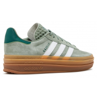 Adidas Gazelle Bold Silver Green Gum