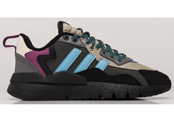 Adidas Nite Jogger Black Grey Six Rich Mauve