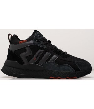 Adidas Nite Jogger Hi Winter Black Red черные