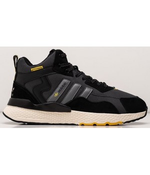 Adidas Nite Jogger Hi Winter Black Grey черные