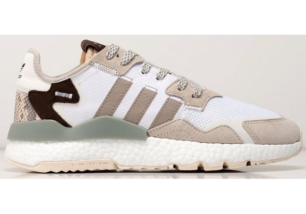 Adidas Nite Jogger White Tan Brown