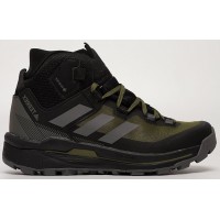 Adidas Terrex Skychaser Tech Mid GTX Green Black зеленые