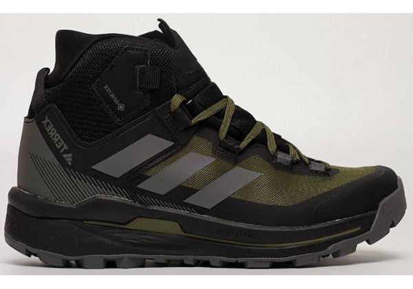 Adidas Terrex Skychaser Tech Mid GTX Green Black зеленые