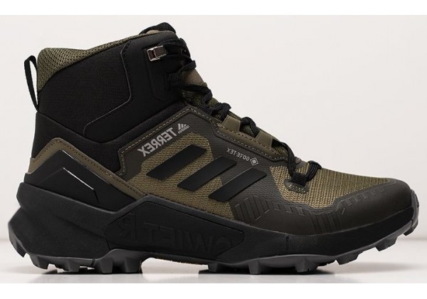 Adidas Terrex Swift R3 Mid Olive Green Black зеленые