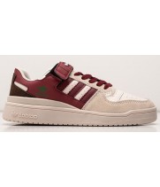 Adidas Forum Low Burgundy Beige White