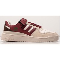 Adidas Forum Low Burgundy Beige White