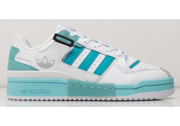 Adidas Forum Exhibit Low White Cyan