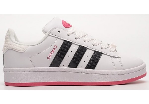 Adidas x LEGO x Campus WMNS Leather White Black Pink