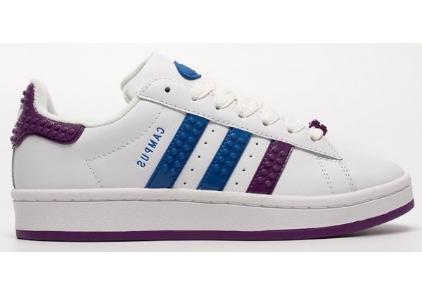 Adidas x LEGO x Campus WMNS Leather White Royal Blue Purple