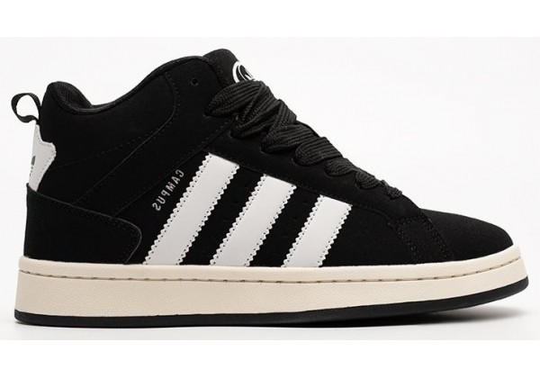 Adidas Campus High WMNS Black White Suede