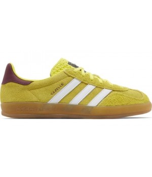 Adidas Gazelle Indoor Bright Yellow Collegiate Burgundy