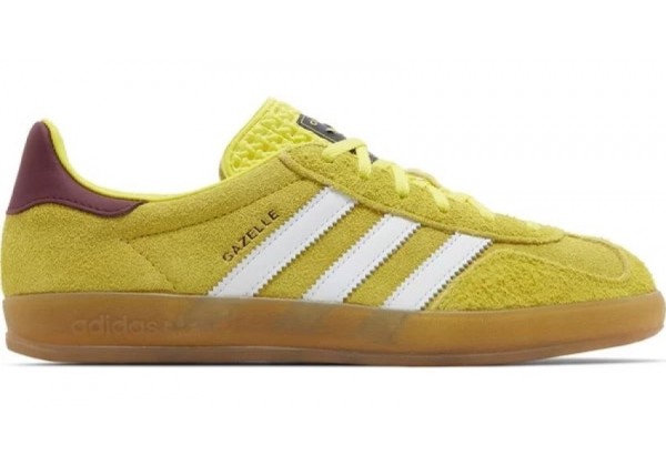 Adidas Gazelle Indoor Bright Yellow Collegiate Burgundy