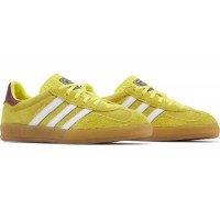 Adidas Gazelle Indoor Bright Yellow Collegiate Burgundy