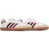 Adidas Samba Sporty & Rich White Collegiate Burgundy