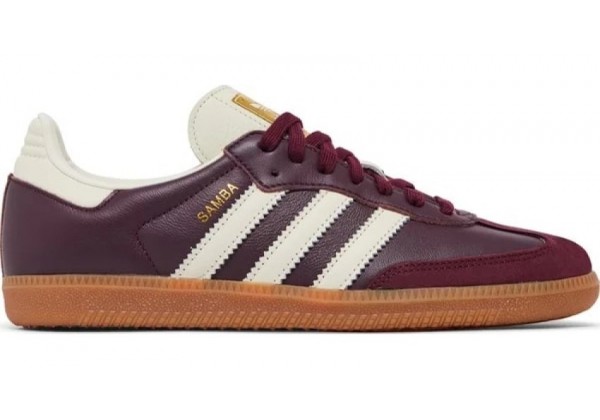 Adidas Samba OG Maroon Gold Metallic