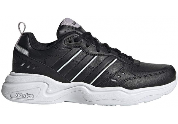 Кроссовки Adidas Strutter кожаные черно-белые