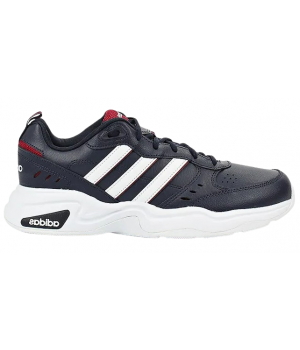 Кроссовки Adidas Strutter черно-белые с красным